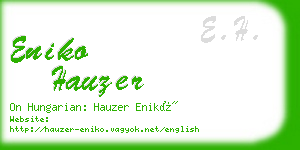 eniko hauzer business card